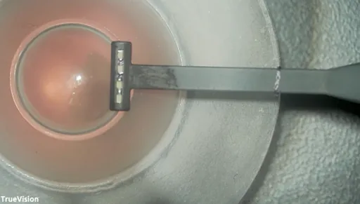 The Mark XI in front of an artificial eye, unlit